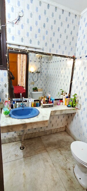 Bathroom in 3 BHK Builder Floor at Malviya Nagar – for Sale