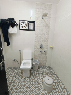 Bathroom in 2 BHK Builder Floor at Malviya Nagar – for Rent
