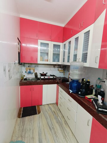 Kitchen in 2 BHK Builder Floor at Malviya Nagar – for Rent