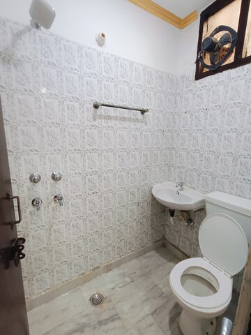 Bathroom in 2 BHK Builder Floor at Malviya Nagar – for Rent