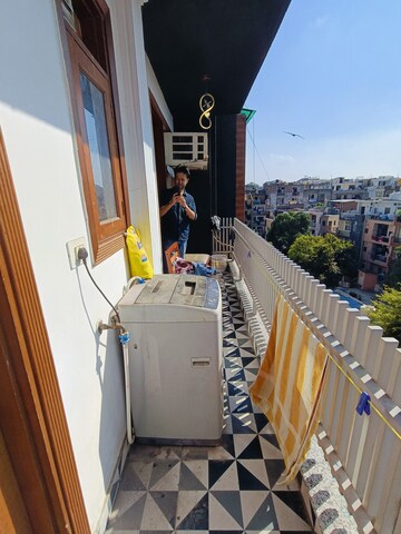 Balcony in 3 BHK Builder Floor at Malviya Nagar – for Rent