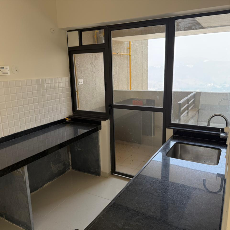 Kitchen, shapoorji-pallonji-vahana-yahavi-phase-1 3 Bedroom 1060 Sq.Ft. Apartment In Sus Pune 9073186