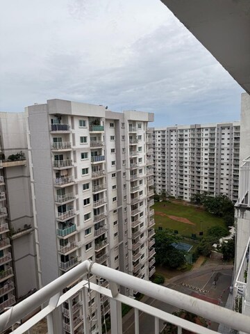 Balcony in 3 BHK Apartment at L&T Raintree Boulevard, Hebbal – for Rent