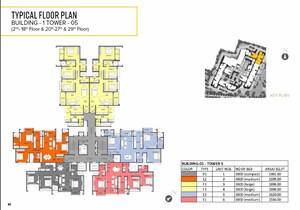 Floor Plan in 3.5 BHK Apartment at Avalon Park At The Prestige City, Sarjapur Road – for Sale