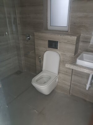 Bathroom in 3 BHK Apartment at LnT Crescent Bay T5, Parel – for Sale