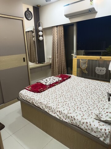 Bedroom in 1 BHK Apartment at Ashar Metro Towers, Vartak Nagar – for Rent