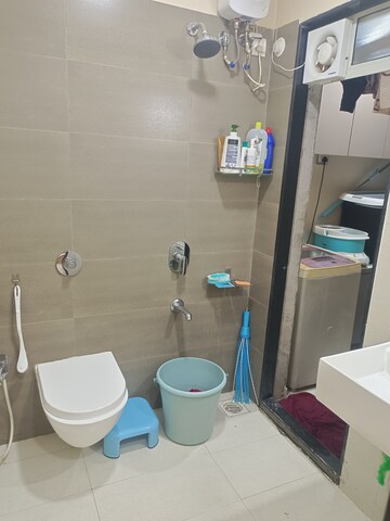 Bathroom in 1 BHK Apartment at Ashar Metro Towers, Vartak Nagar – for Rent