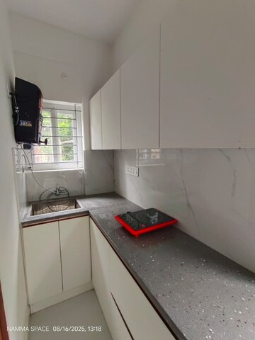 Kitchen in Studio Builder Floor at Hsr Layout – for Rent