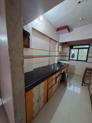 Kitchen in 1 BHK Apartment at Parimal Park CHS, Mulund East – for Rent