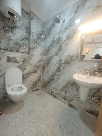 Bathroom in 2 BHK Apartment at Chattarpur – for Rent