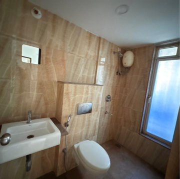 Bathroom in 1 BHK Apartment at Lodha Amara New Tower, Kolshet Industrial Area – for Rent