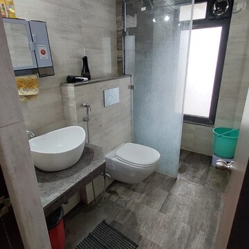 Bathroom in 3 BHK Apartment at Duville Riverdale Residences, Santipur – for Rent