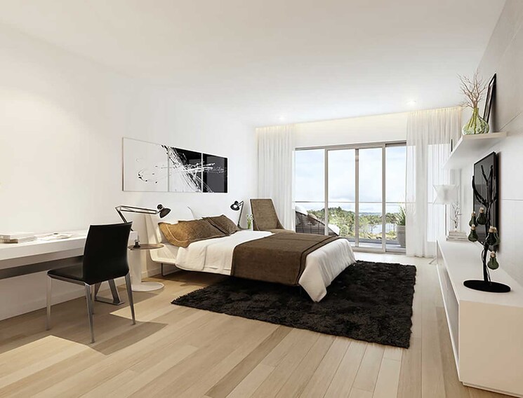 Bedroom, oxy-beaumonde 4 Bedroom 1620 Sq.Ft. Apartment In Viman Nagar Pune 9075027