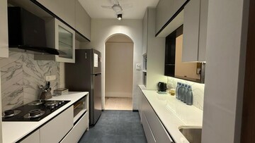 Kitchen in 2 BHK Apartment at L&T Crescent Bay T2, Parel – for Rent
