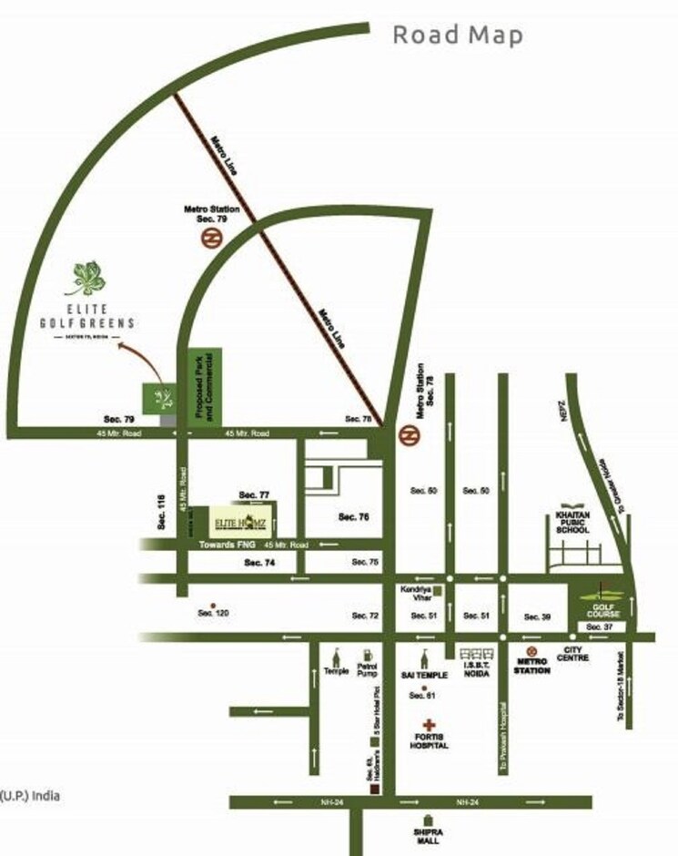 undefined, elite-golf-green 3 Bedroom 1620 Sq.Ft. Apartment In Sector 79 Noida 9075282