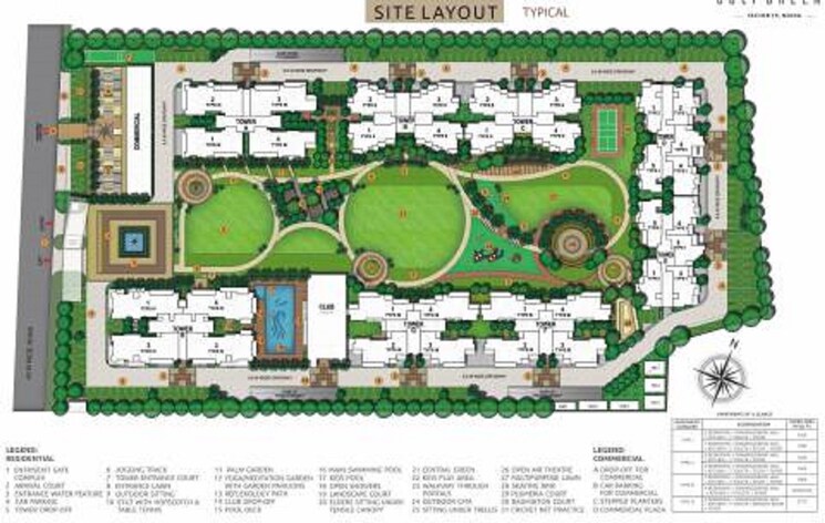 Master Plan, elite-golf-green 3 Bedroom 1620 Sq.Ft. Apartment In Sector 79 Noida 9075282