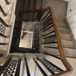 Staircase in 4 BHK Builder Floor at New Rajinder Nagar – for Sale