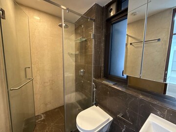Bathroom in 2 BHK Apartment at Lodha The Park, Worli – for Rent
