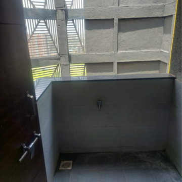 Kitchen in 2 BHK Apartment at Skyscraper, Mumbai Bangalore Highway – for Rent