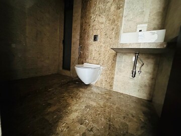Bathroom in 3 BHK Apartment at Raj Infinia, Malad West – for Rent
