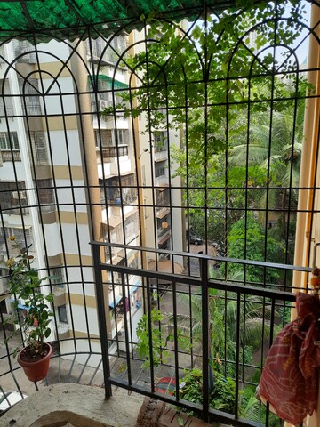Balcony in 1 BHK Apartment at Lok Upvan I, Manpada – for Rent