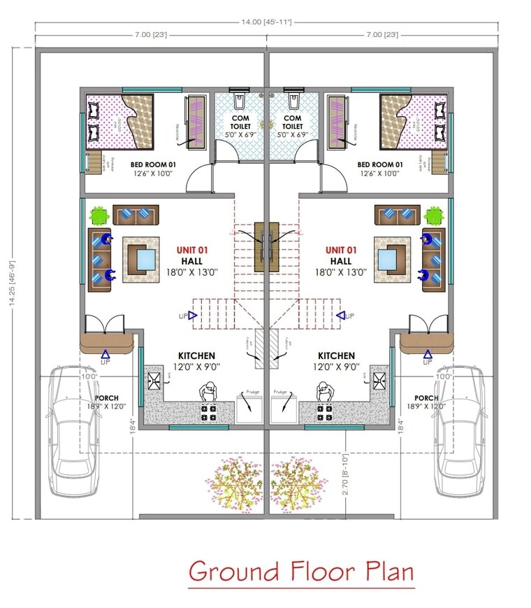 Floor Plan, savedi 3 Bedroom 1500 Sq.Ft. Villa In Savedi Ahmednagar 9075652