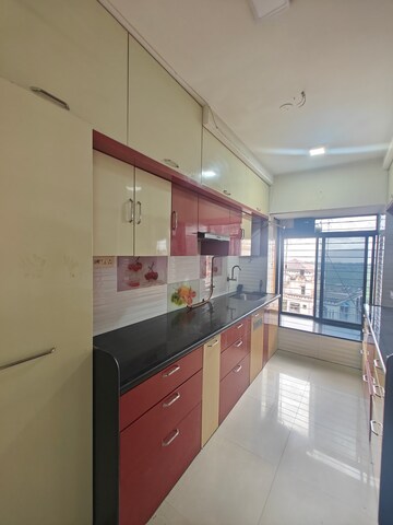 Kitchen in 3 BHK Apartment at Meridian Apartment, Nerul Sector 6 – for Rent