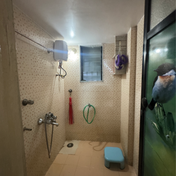 Bathroom in 1 BHK Apartment at Milan Park CHS, Ramchandra Nagar – for Rent