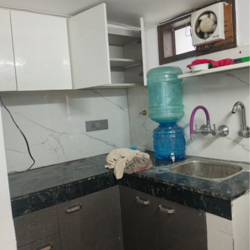 Kitchen in 1 BHK Builder Floor at Malviya Nagar – for Rent