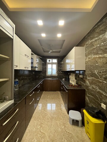 Kitchen in 3 BHK Builder Floor at Ansal Sushant Lok I, Sector 43 – for Rent