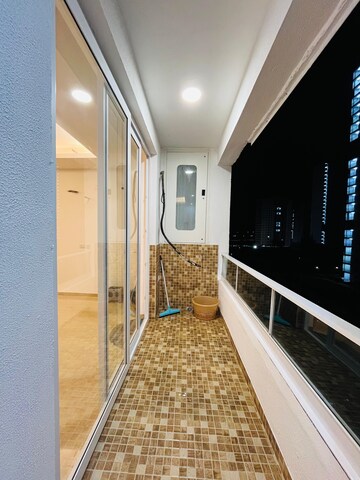 Building Lobby in 2.5 BHK Apartment at Omaxe Lake, North Mullanpur – for Rent