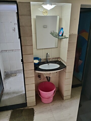 Bathroom in 1 BHK Apartment at Mahudi Darshan, Kandivali East – for Rent