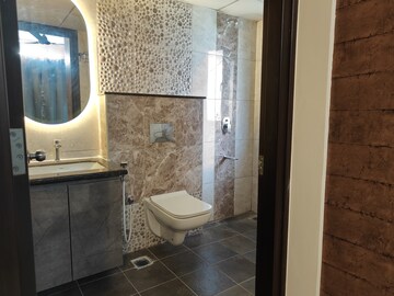 Bathroom in 3 BHK Apartment at Pashmina Waterfront, Old Madras Road – for Rent