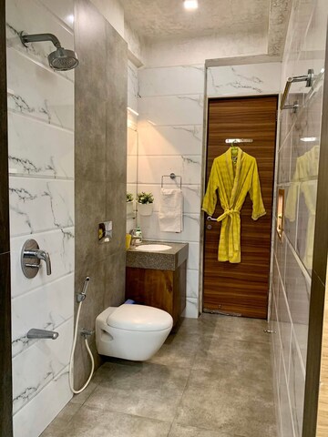 Bathroom in 2 BHK Apartment at Nahar Amrit Shakti Yvonne, Chandivali – for Rent