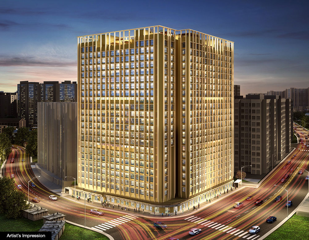 1 BHK + Pooja Room Apartment For Rent in Dosti Oro 67