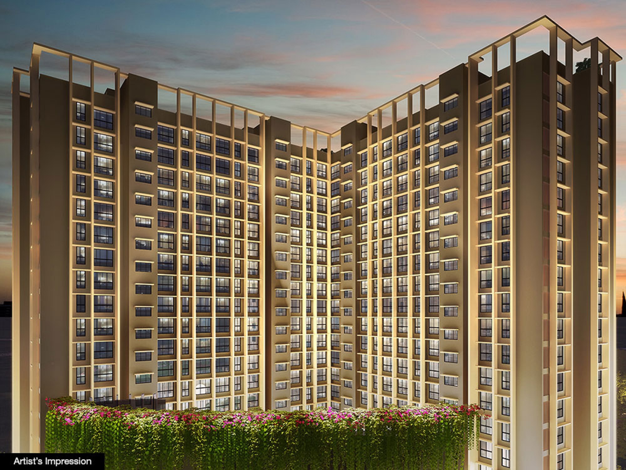 2.5 BHK + Pooja Room Apartment For Sale in Dosti Oro 67