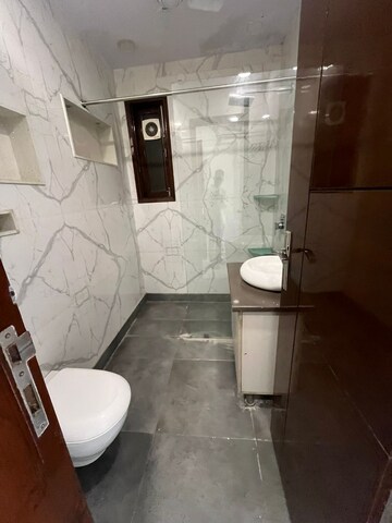 Bathroom in 3 BHK Builder Floor at Rajouri Garden – for Rent