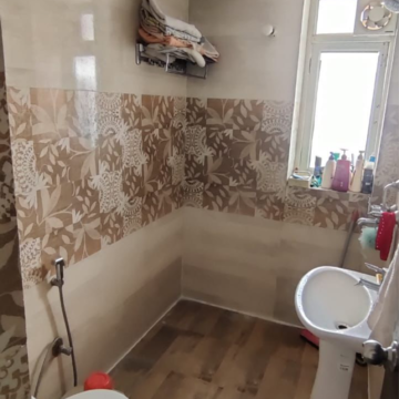 Bathroom in 3 BHK Apartment at Conscient Habitat 78, Faridpur – for Rent