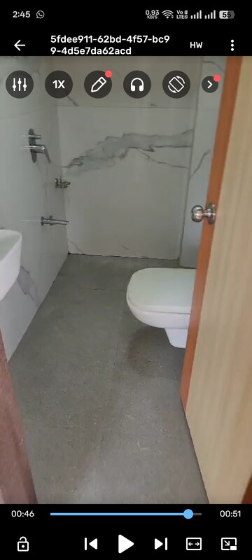 Bathroom in 1 BHK Apartment at Everest Gardens CHS, Ghatkopar East – for Rent