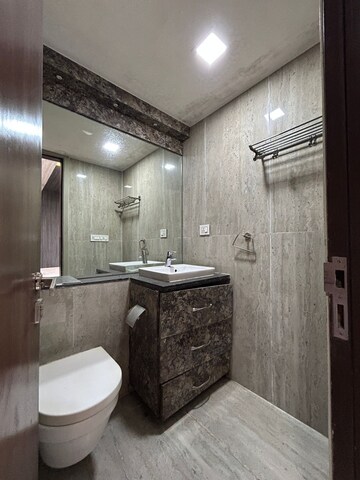 Bathroom in 3 BHK Apartment at Runwal Elegante, Andheri West – for Sale