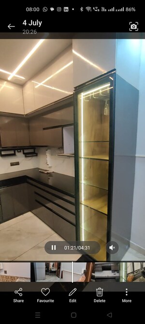 Kitchen in 3 BHK Builder Floor at Dhakoli – for Sale