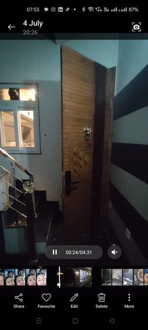 Staircase in 3 BHK Builder Floor at Dhakoli – for Sale