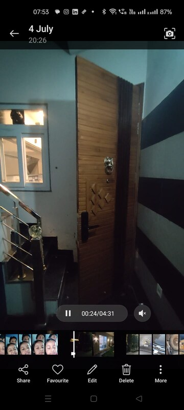 Staircase in 3 BHK Builder Floor at Dhakoli – for Sale