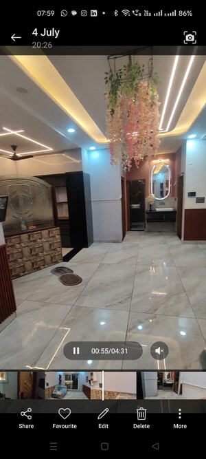 Living Room in 3 BHK Builder Floor at Dhakoli – for Sale