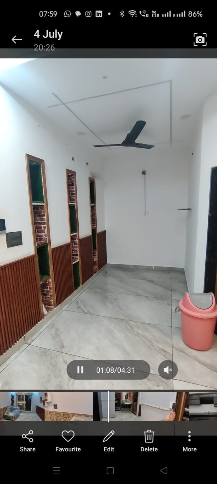 Bedroom, dhakoli 3 Bedroom 1890 Sq.Ft. Builder Floor In Dhakoli Zirakpur 9077180