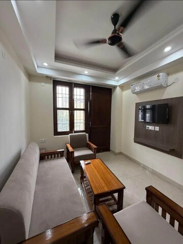Living Room in 1 BHK Builder Floor at Saket – for Rent