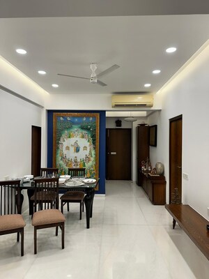 Living Room in 2 BHK Apartment at Navyug Mansion, Grant Road West – for Sale