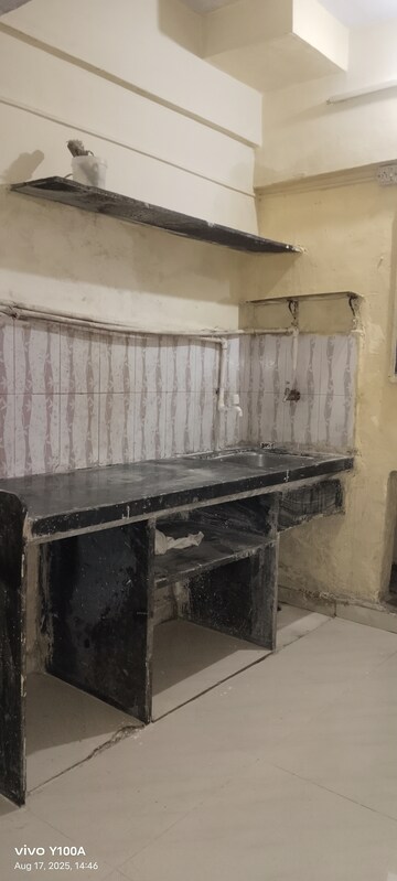 Kitchen in 1 RK Apartment at Devi Krupa CHS, Ghatkopar East – for Rent
