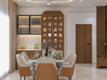 Living Room in 3 BHK Apartment at Prestige Beverly Hills, Kokapet – for Rent