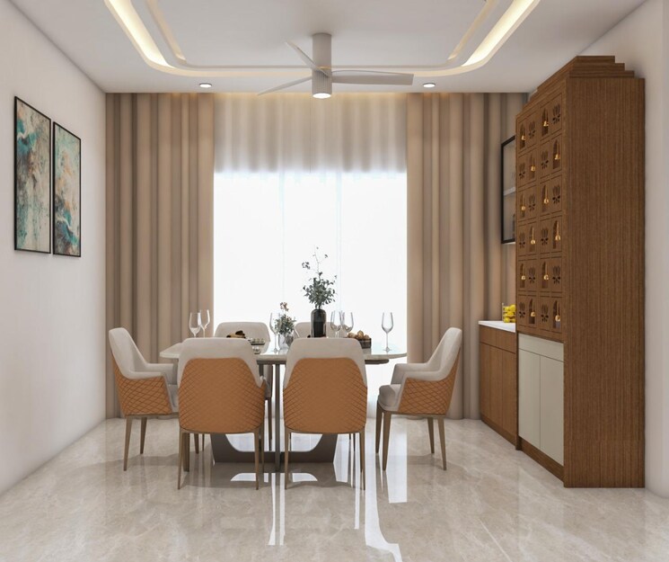 Living Room, prestige-beverly-hills 3 Bedroom 2124 Sq.Ft. Apartment In Kokapet Hyderabad 9077905